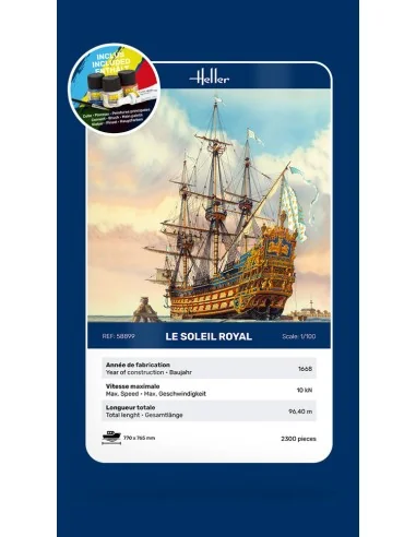 STARTER KIT Soleil Royal, 1/100 - Heller 58899