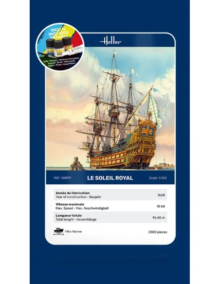 STARTER KIT Soleil Royal, 1/100 - Heller 58899