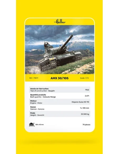 AMX 30/105, 1/72 - Heller 79899