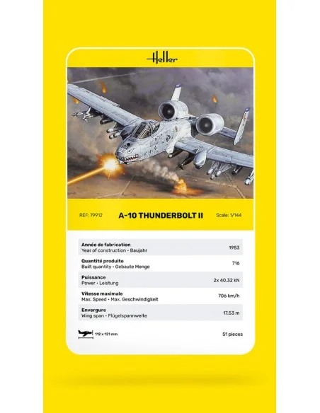 A-10 Thunderbolt II, 1/144 - Heller 79912