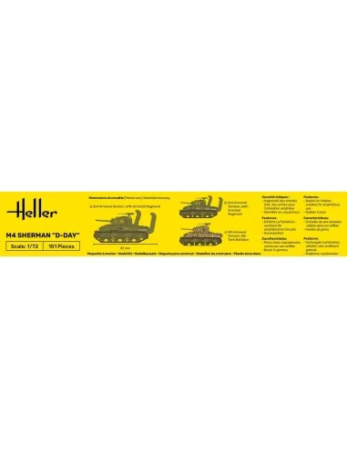M4 Sherman D-Day, 1/72 - Heller 79892