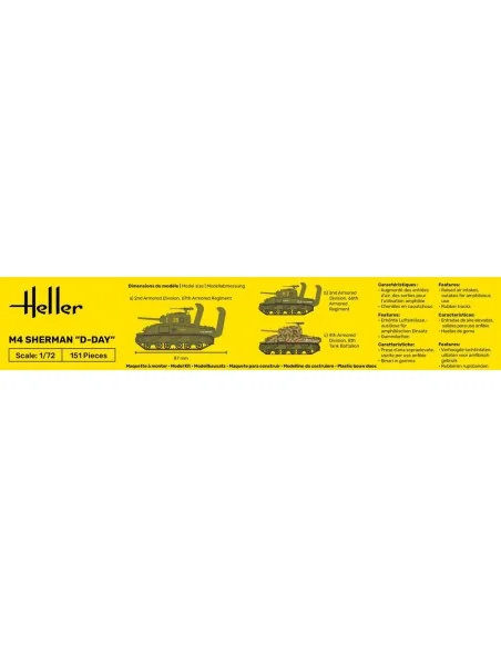 M4 Sherman D-Day, 1/72 - Heller 79892