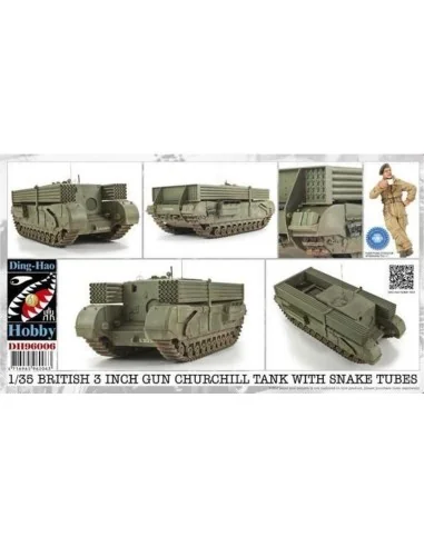 1/35 British 3 Inch gun Churchill tank &, 1/35 - AFV-Club DH96006