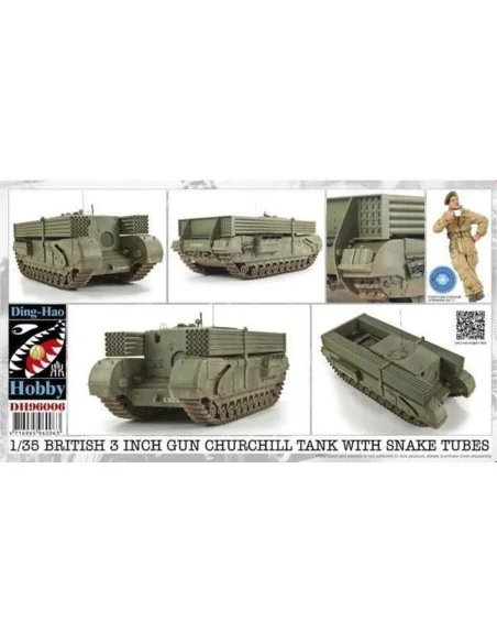 1/35 British 3 Inch gun Churchill tank &, 1/35 - AFV-Club DH96006