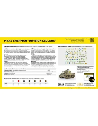 M4A2 Sherman "Division Leclerc", 1/72 - Heller 79894