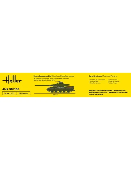 AMX 30/105, 1/72 - Heller 79899