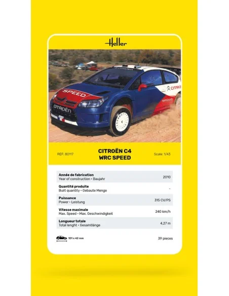 Citroën C4 WRC Speed, 1/43 - Heller 80117