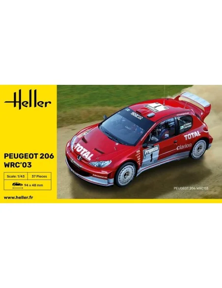 Peugeot 206 WRC'03, 1/43 - Heller 80113