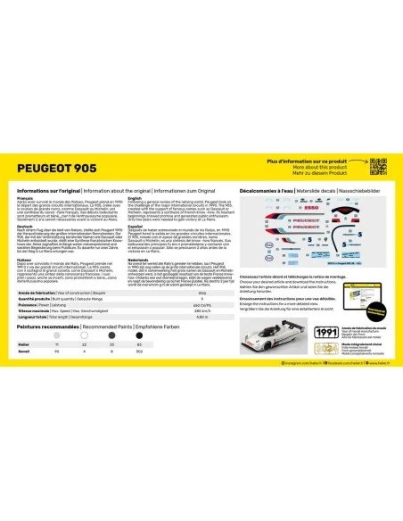 Peugeot 905, 1/43 - Heller 80110