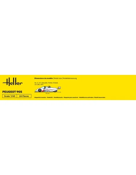 Peugeot 905, 1/43 - Heller 80110