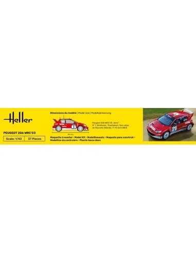 Peugeot 206 WRC'03, 1/43 - Heller 80113