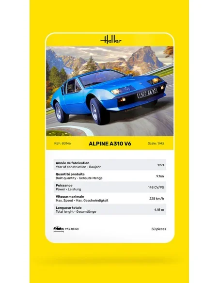 Alpine A310, 1/43 - Heller 80146