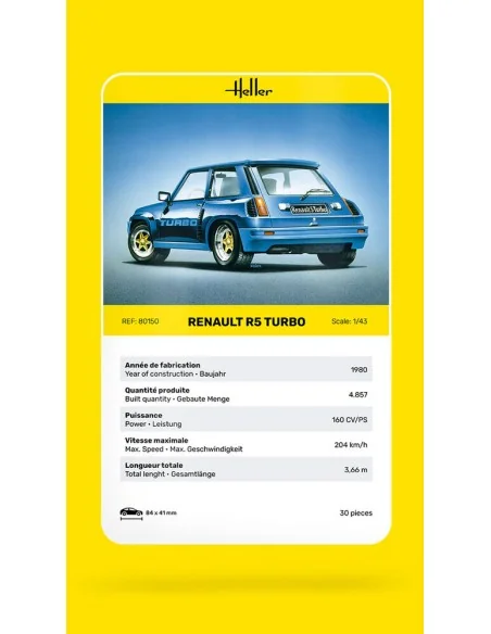 Renault R5 Turbo, 1/43 - Heller 80150
