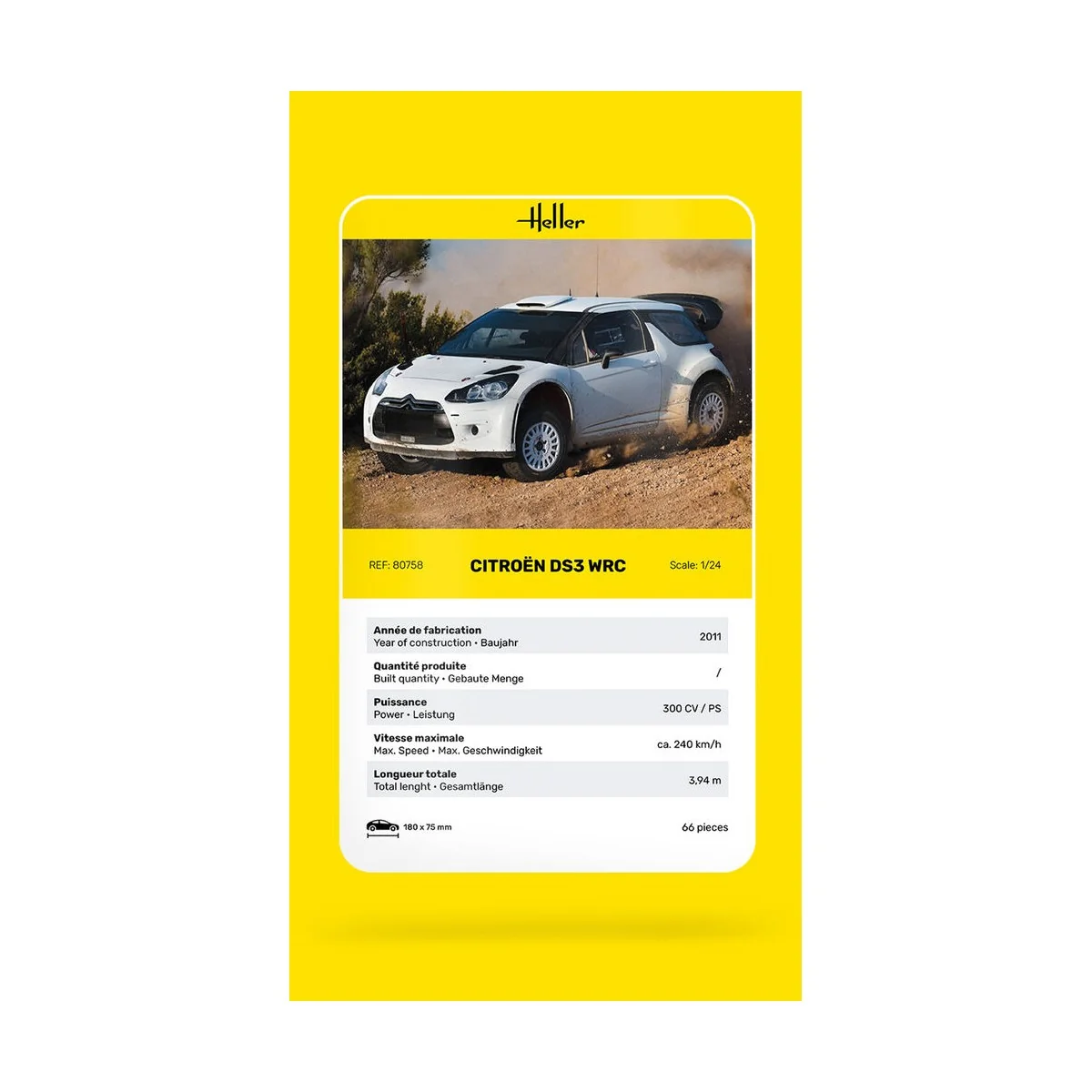 Citroen DS3 WRC - Heller 80758