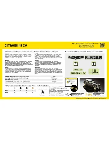 Citroen 11 CV, 1/43 - Heller 80159