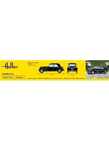 Citroen 11 CV, 1/43 - Heller 80159