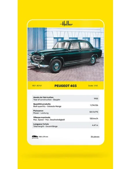 Peugeot 403, 1/43 - Heller 80161