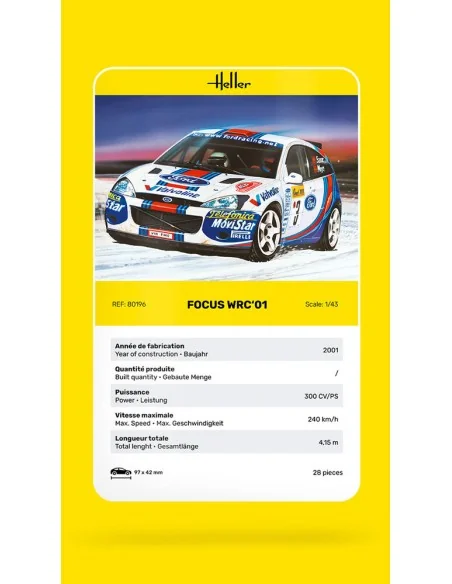 Focus WRC'01, 1/43 - Heller 80196