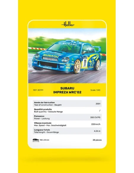 Impreza WRC'02, 1/43 - Heller 80199