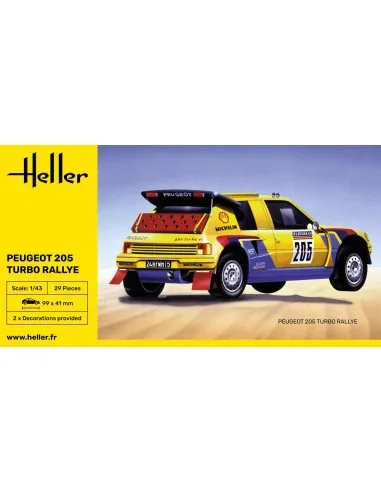 Peugeot 205 Turbo Rallye, 1/43 - Heller 80189