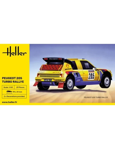 Peugeot 205 Turbo Rallye, 1/43 - Heller 80189