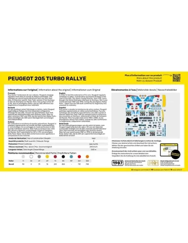 Peugeot 205 Turbo Rallye, 1/43 - Heller 80189