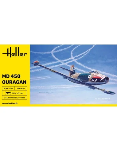 MD 450 Ouragan, 1/72 - Heller 80201