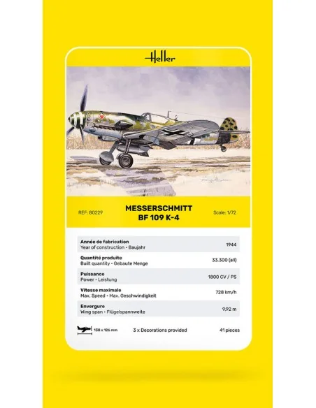 Messerschmitt Bf 109 K-4, 1/72 - Heller 80229
