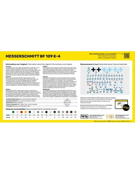 Messerschmitt Bf 109 K-4, 1/72 - Heller 80229
