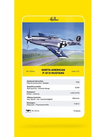 P-51 Mustang, 1/72 - Heller 80268
