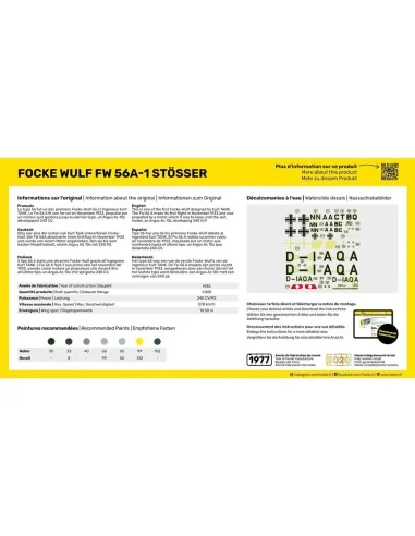 Focke Wulf FW 56A-1 Stösser, 1/72 - Heller 80238