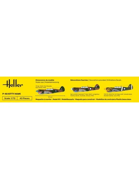 P-40 Kitty Hawk, 1/72 - Heller 80266