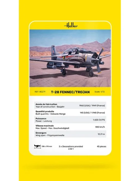 T-28 Fennec / Trojan, 1/72 - Heller 80279