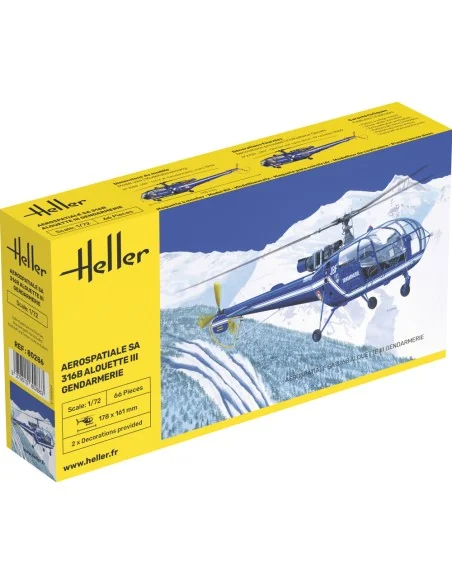 SA 316 Alouette III Gendarmerie, 1/72 - Heller 80286