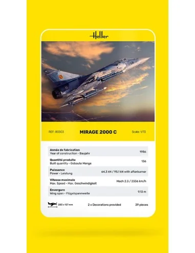 Mirage 2000 C, 1/72 - Heller 80303