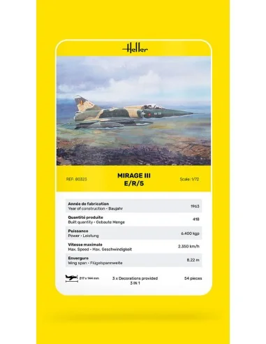 Mirage III E, 1/72 - Heller 80323