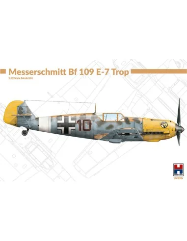 Messerschmitt Bf 109 E-7 trop, 1/32 - Hobby 2000 32006