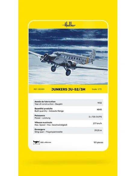 Ju-52/3m, 1/72 - Heller 80380