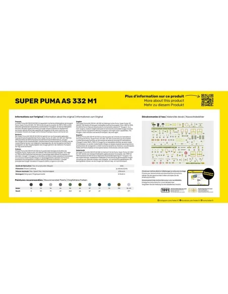 Super Puma AS 332 M1, 1/72 - Heller 80367