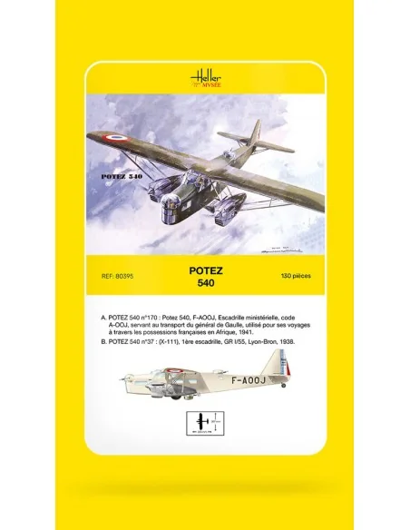 Potez 540 - Heller Museum, 1/72 - Heller 80395