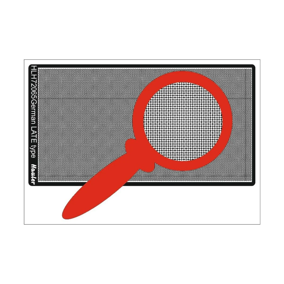 Engraved plate-GERMAN LATE type, 1/72 - Hauler HLH72065