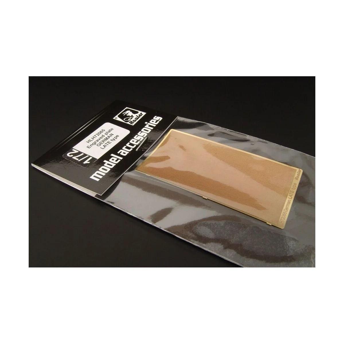 Engraved plate-GERMAN LATE type - Hauler HLH72065