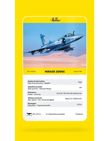 Mirage 2000 C, 1/48 - Heller 80426