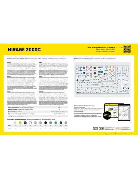 Mirage 2000 C, 1/48 - Heller 80426