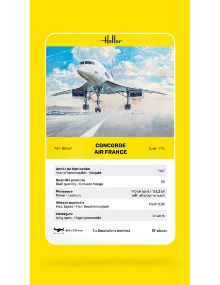 Concorde AF, 1/72 - Heller 80469