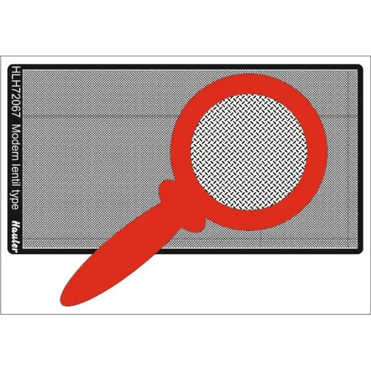 Engraved plate-MODERN LENTIL type - Hauler HLH72067