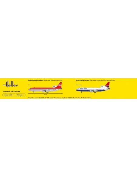 Lockheed L-1011 Tristar, 1/125 - Heller 80451