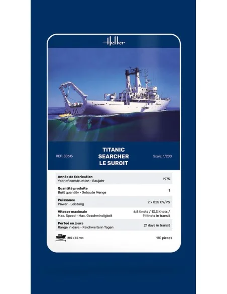 Titanic Searcher "Le Suroit", 1/200 - Heller 80615