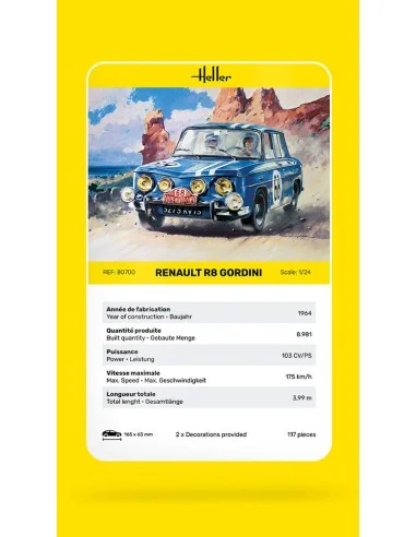 Renault R8 Gordini, 1/24 - Heller 80700