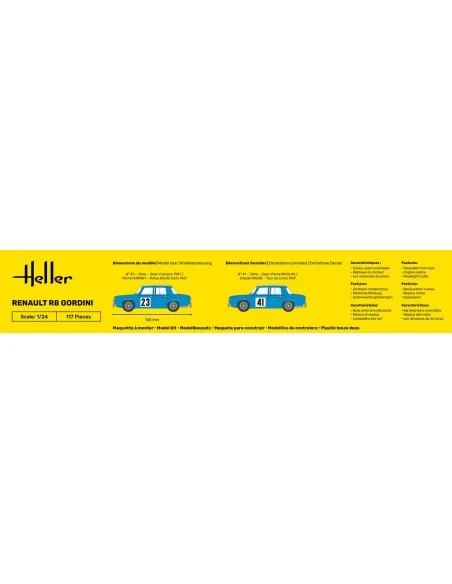 Renault R8 Gordini, 1/24 - Heller 80700